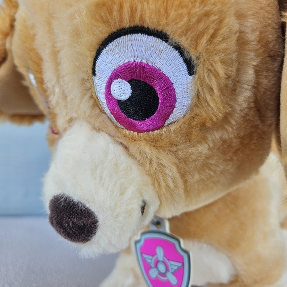 Build A Bear Paw Patrol Skye Dog Plush 10" Collar Pink Pup BAB REPAIRED - Picture 9 of 10